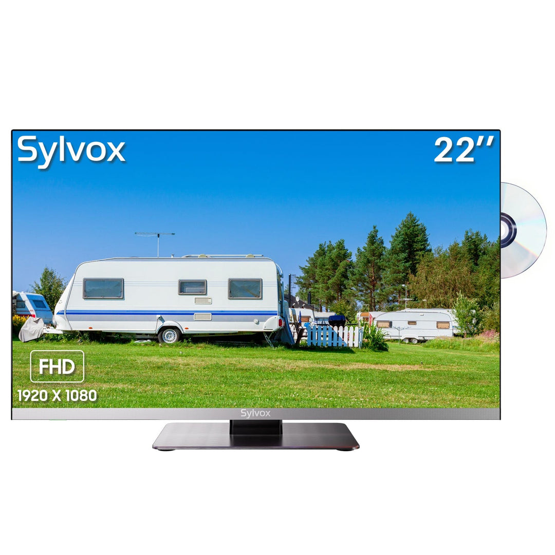 Sylvox 22" 12 Volt Fernseher mit DVD-Player – RV Serie