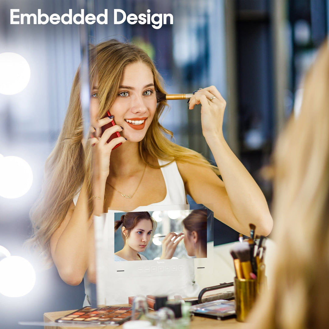 Sylvox 24" Smart Mirror TV waterdicht voor de badkamer (wandmontage)