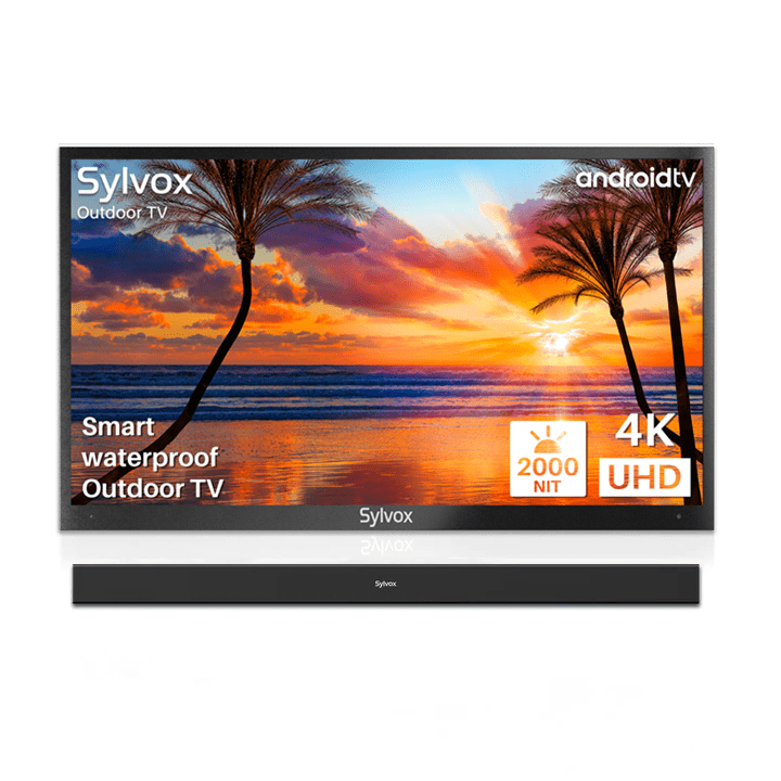 Sylvox 65" Smart Outdoor Television Waterproof (Full Sun) - Pool Pro Series