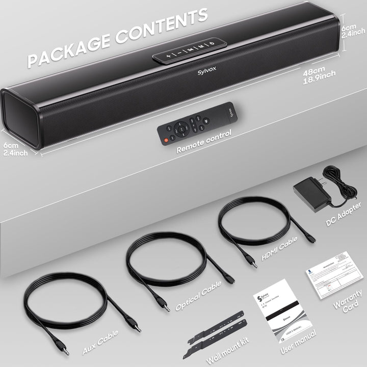 Sylvox 12V Bluetooth Wohnmobil-Soundbar