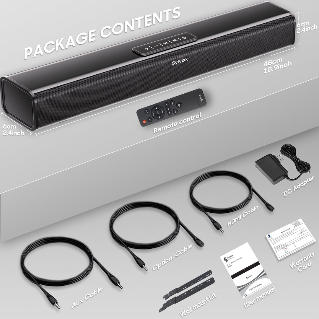 Sylvox 12V Bluetooth Wohnmobil-Soundbar