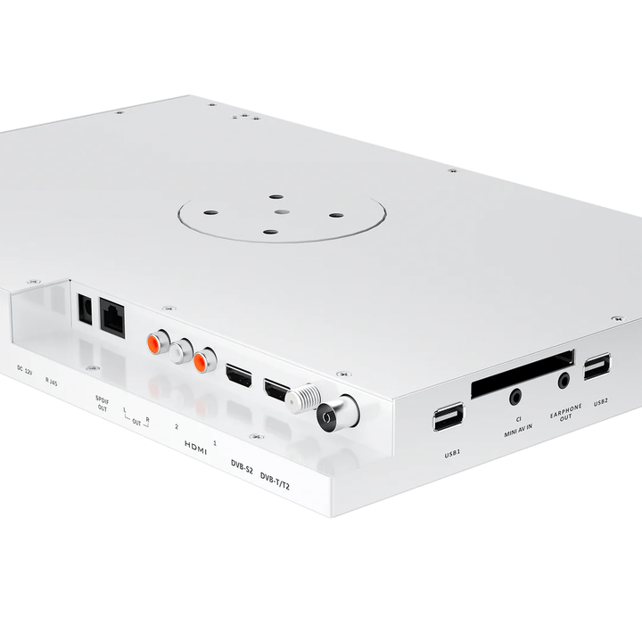 Sylvox-DE Sylvox 15,6" Smart Kleiner Fernseher für die Küche unter dem Schrank Montiert  (Weiß)