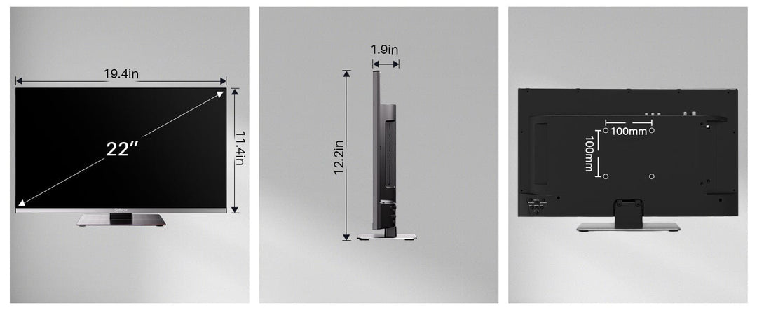 Sylvox 24" Smart 12 Volt Fernseher mit DVD-Player (Limo-Serie)