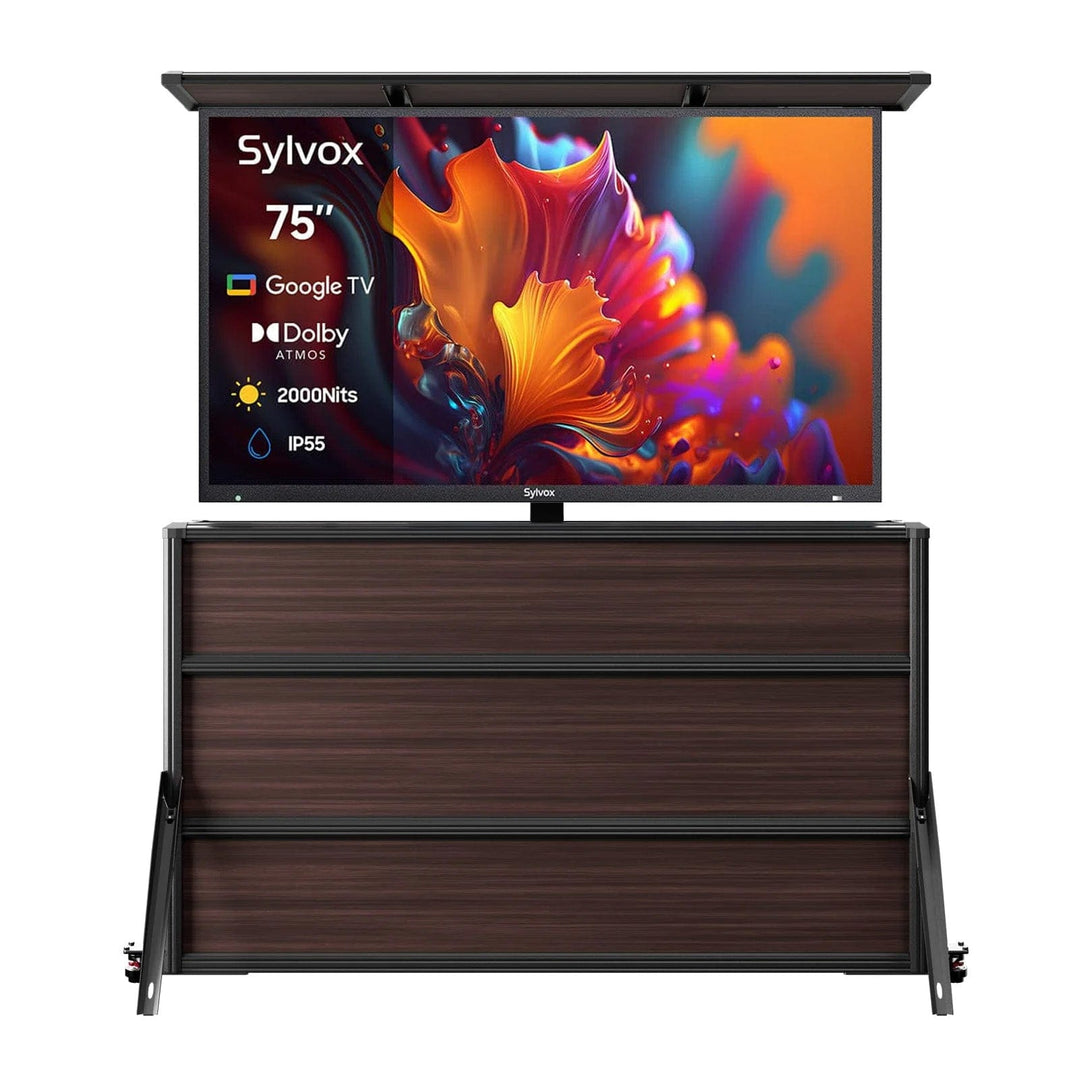 75" Pool Pro QLED 3.0 Outdoor TV + Lift Cabinet Bundle