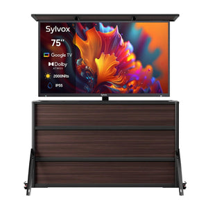 75" Pool Pro QLED 3.0 Outdoor TV + Lift Cabinet Bundle