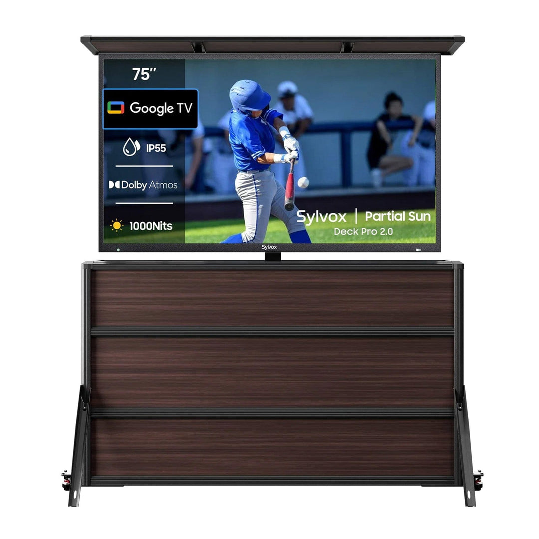 75" Deck Pro 2.0 Outdoor TV + Lift Cabinet Bundle