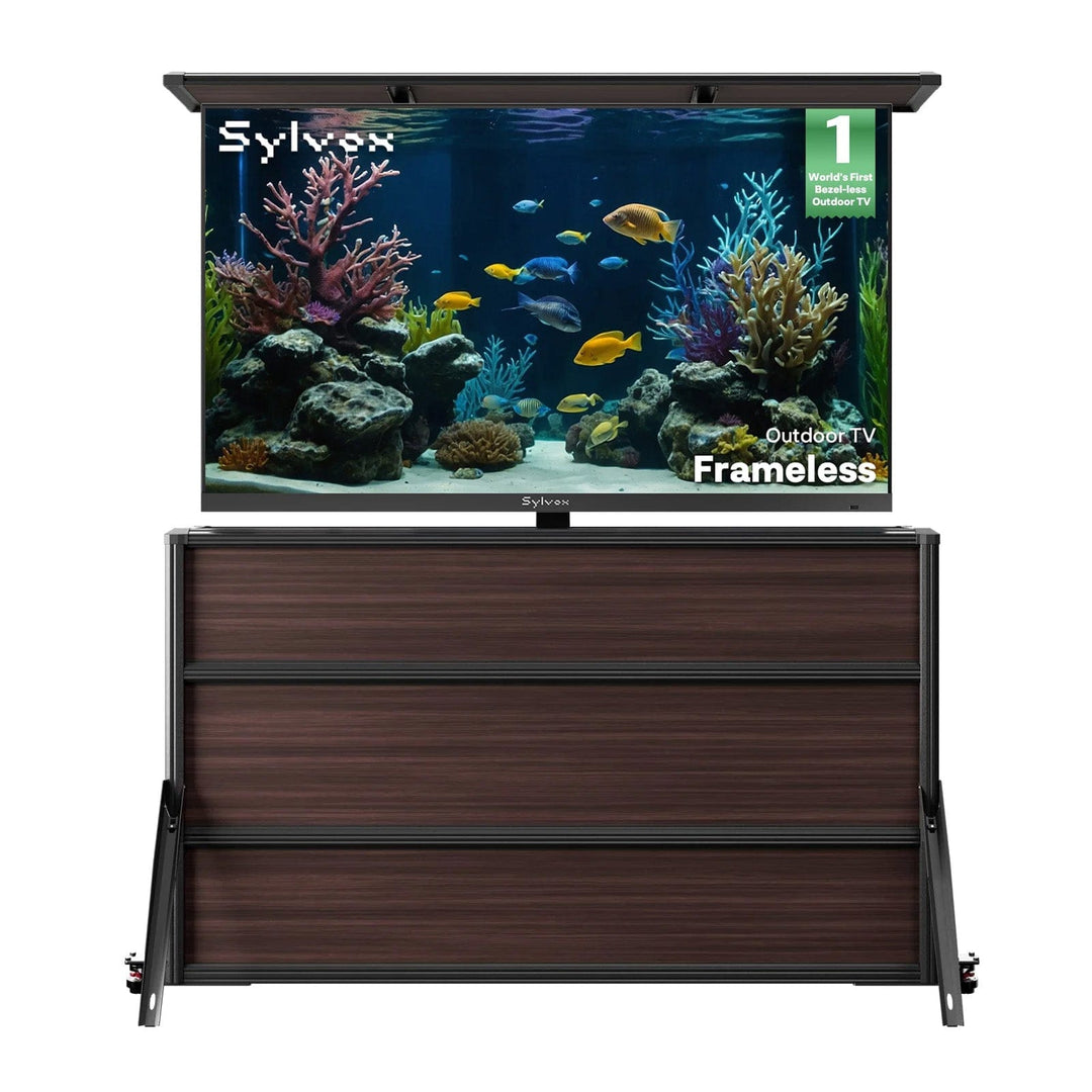 65" Frameless Outdoor TV + Lift Cabinet Bundle