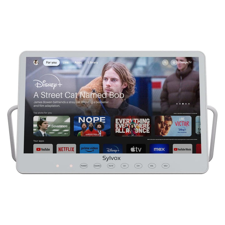 Sylvox Smart TV portatile impermeabile a batteria da 15,6".