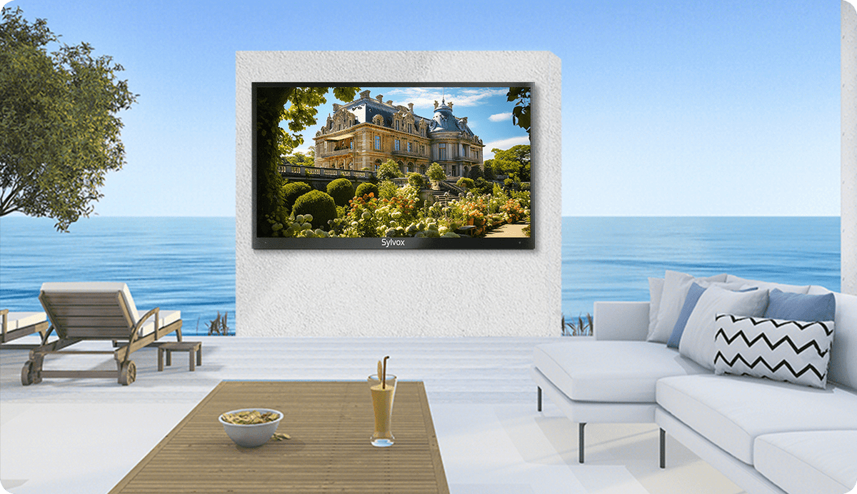 outdoor tv mit Blendfreier Bildschirm