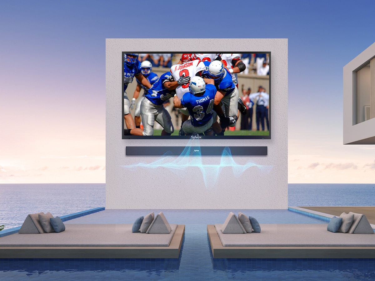 Optical Cable For Soundbar SYLVOX SoundBar For Outdoor TV, IP65