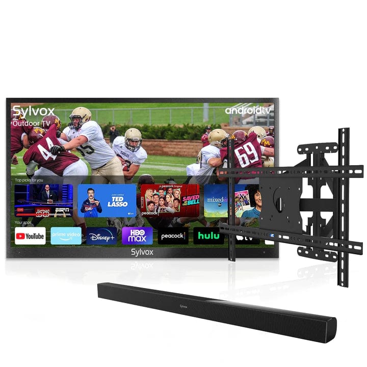 Sylvox 75" Inteligente TV para Exterior Impermeable (Sol Parcial) - Serie Deck Pro
