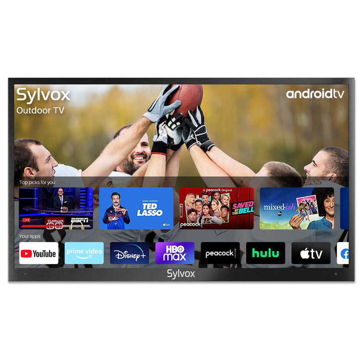 Sylvox 55" Smart TV para Exterior Impermeable (Parcialmente Soleado) - Deck Pro