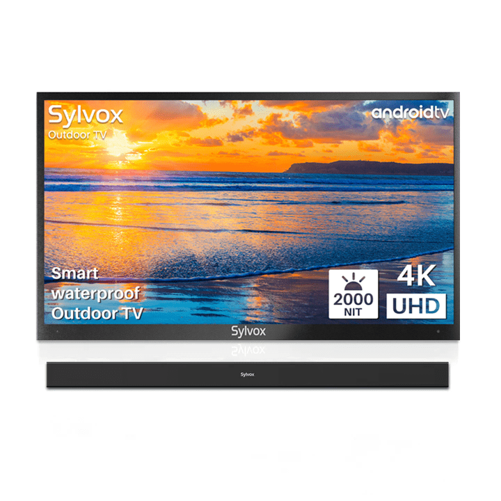 Sylvox TV inteligente para exteriores de 55" resistente al agua (pleno sol) - Serie Pool Pro