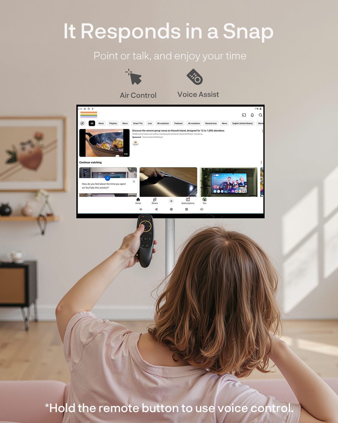 Sylvox 27 Zoll Akku Fernseher – Rollbarer Smart Touch Bildschirm mit 5 Stunden Batterielaufzeit