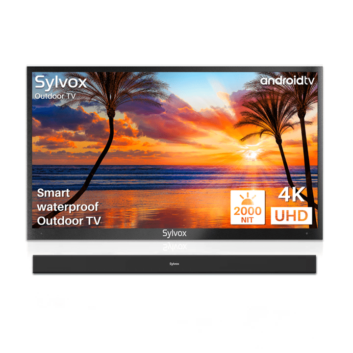 Sylvox 65" Smart Outdoor TV Waterproof (Full Sun) - Pool Pro Series