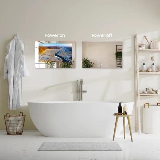 Sylvox 32" Smart Spiegel mit Fernseher Wasserdichter für das Badezimmer (Wandmontage)