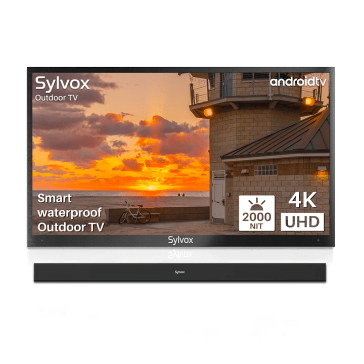 Sylvox 75" Smart Outdoor TV Waterproof (Full Sun) - Pool Pro Series