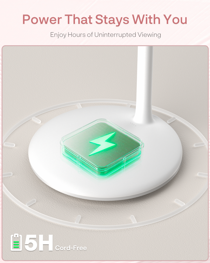 Sylvox 27 Zoll Akku Fernseher – Rollbarer Smart Touch Bildschirm mit 5 Stunden Batterielaufzeit