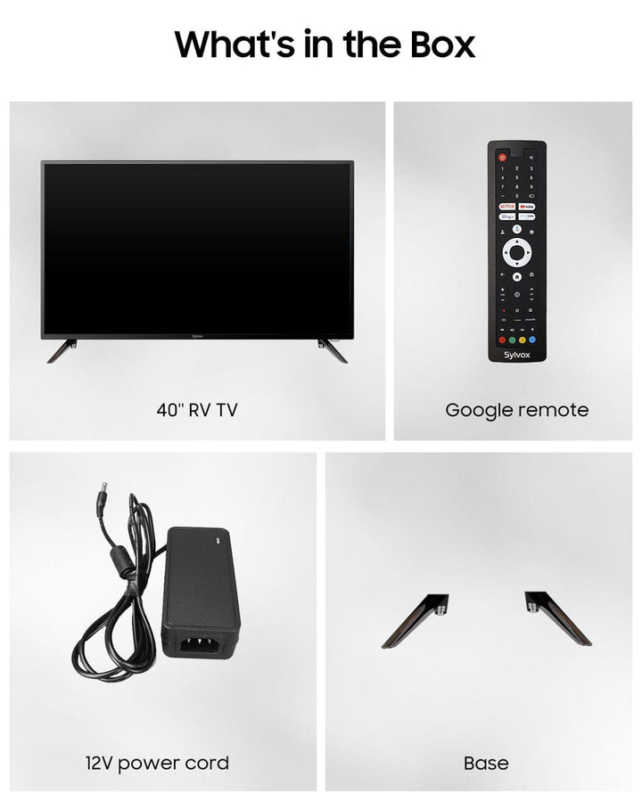 Sylvox 40" Smart 12 Volt Fernseher(2024 Google TV)