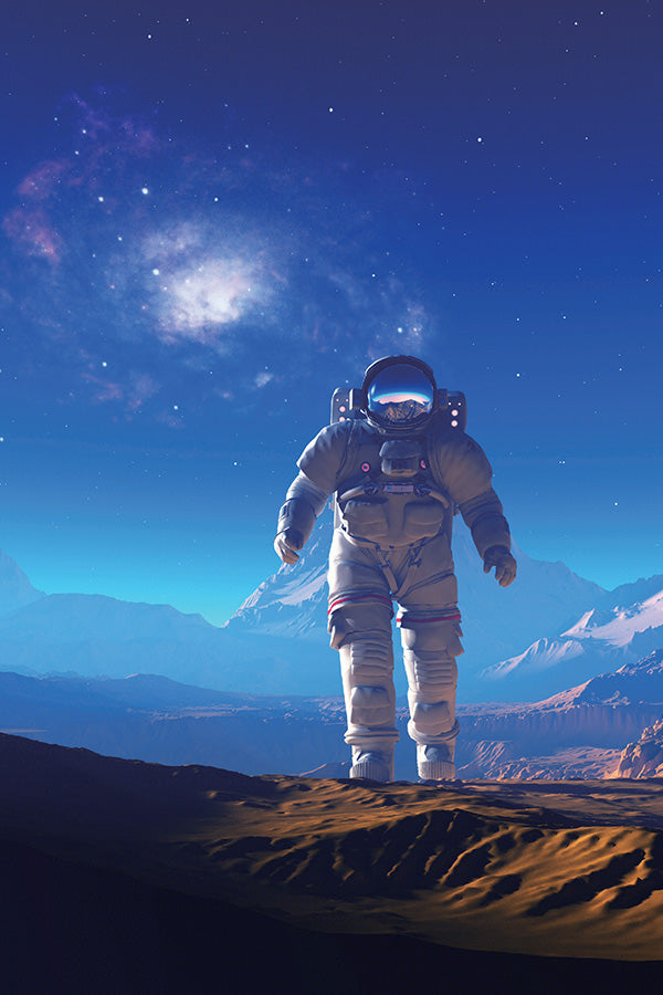 Sylvox Marken Vision-Astronaut im Weltraum