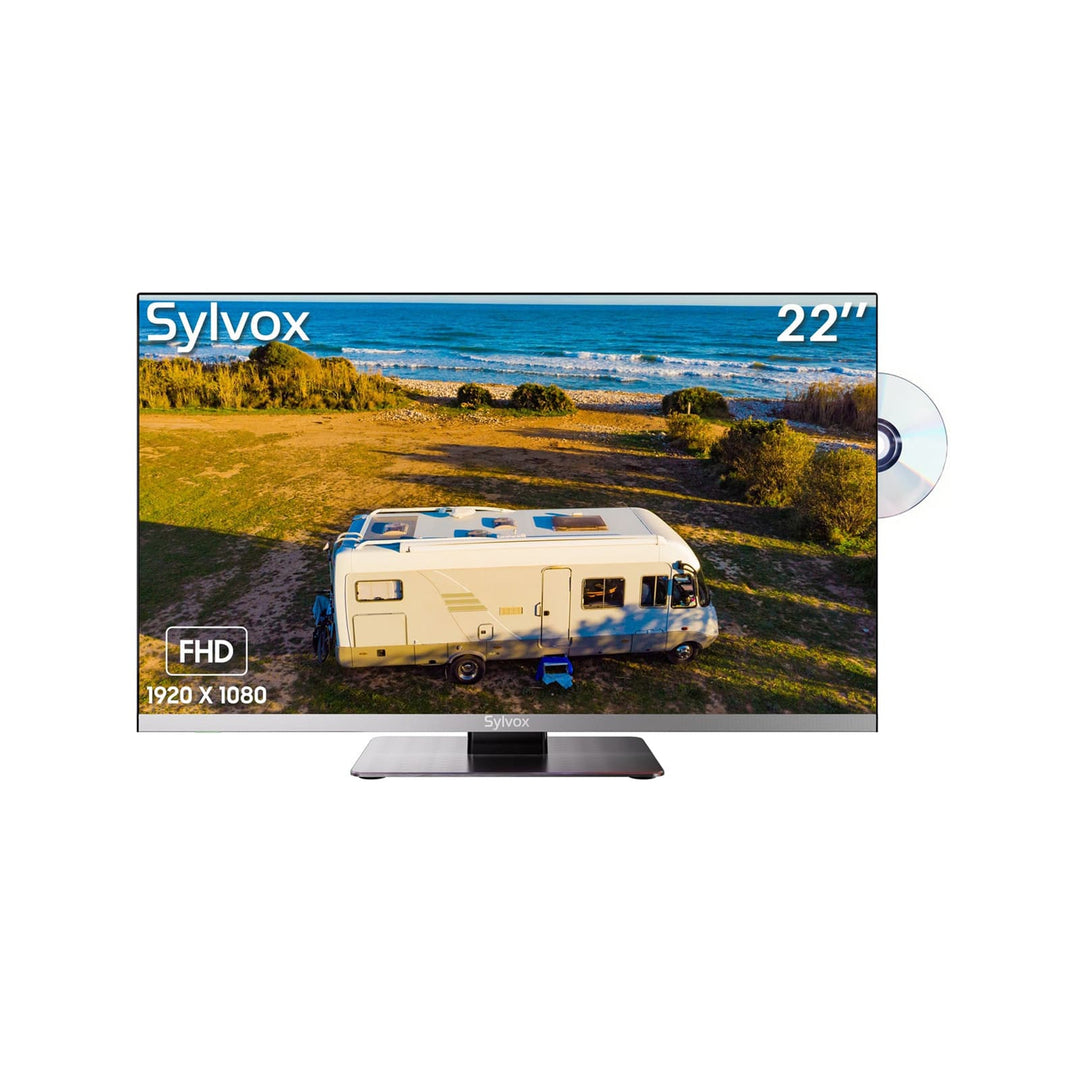 Sylvox 22" 12V telewizor do kampera z wbudowanym odtwarzaczem DVD – seria RV