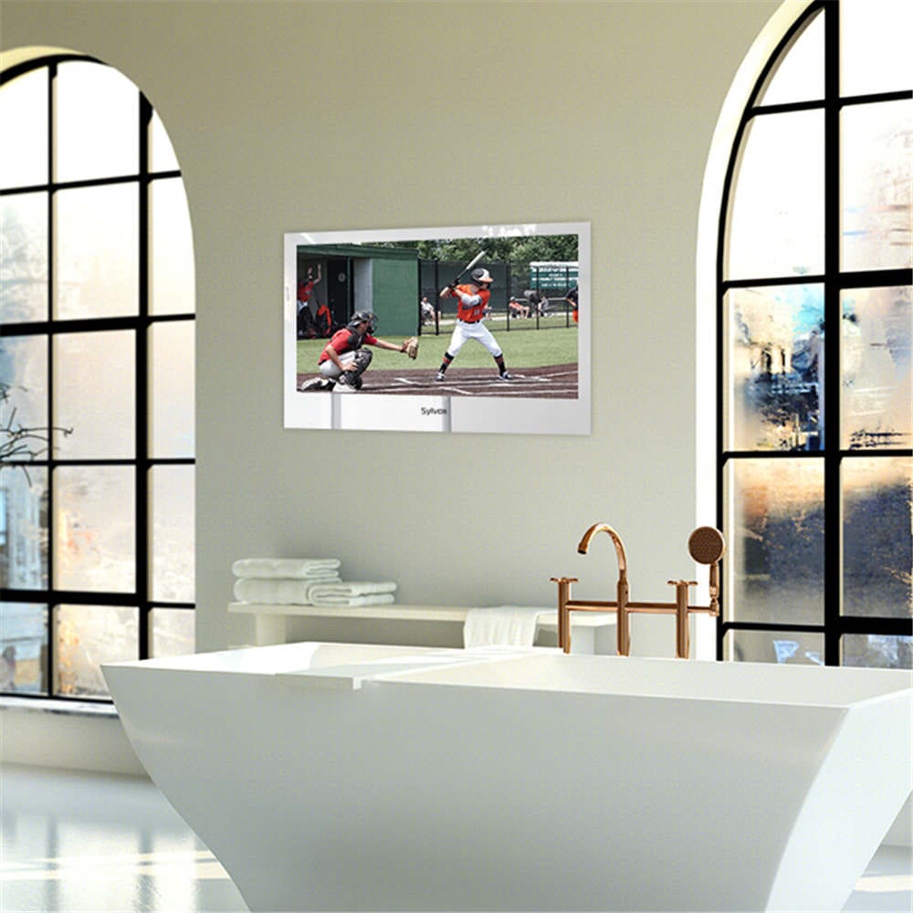 Sylvox 32" Smart Spiegel mit Fernseher Wasserdichter für das Badezimmer (In die Wand eingebaut)