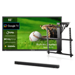 Téléviseur extérieur toutes saisons de 55 pouces (Google TV) – Série Deck Pro 3.0