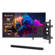 75" Google Outdoor TV - 1000 Nits QLED 4K - Deck Pro QLED 2.0 Series