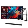 43" Google Telewizor zewnętrzny - 2000 nitów QLED Ultra jasny do pełnego słońca - Pool Pro QLED 2.0 Series