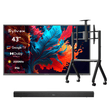 43" Google Telewizor zewnętrzny - 2000 nitów QLED Ultra jasny do pełnego słońca - Pool Pro QLED 2.0 Series