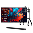 43" Google Telewizor zewnętrzny - 2000 nitów QLED Ultra jasny do pełnego słońca - Pool Pro QLED 2.0 Series