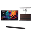 65" Google Telewizor zewnętrzny - 2000 nitów QLED ultra jasny do pełnego słońca - Pool Pro QLED 2.0 Series