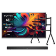 65" Google Telewizor zewnętrzny - 2000 nitów QLED ultra jasny do pełnego słońca - Pool Pro QLED 2.0 Series