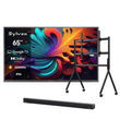 65" Google Telewizor zewnętrzny - 2000 nitów QLED ultra jasny do pełnego słońca - Pool Pro QLED 2.0 Series