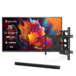 75" Google Telewizor zewnętrzny - 2000 nitów QLED Ultra jasny do pełnego słońca - Pool Pro QLED 2.0 Seria