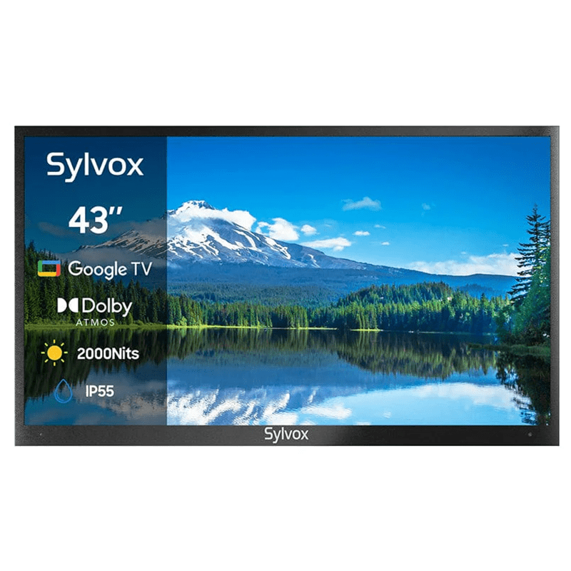Sylvox-EU 43" Smart Outdoor Fernseher von Google TV - 2024 Pool Pro Serie 2.0 Gen.