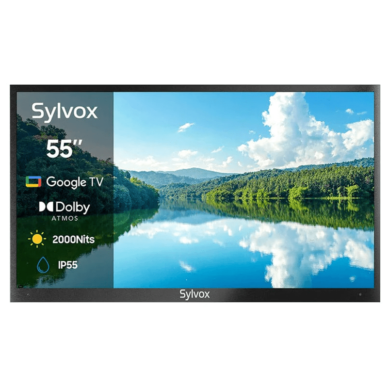 Sylvox-EU 55" Smart Outdoor Fernseher von Google TV - 2024 Pool Pro Serie 2.0 Gen.