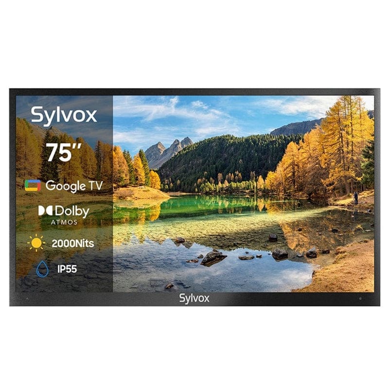 Sylvox-EU 75" Smart Outdoor Fernseher von Google TV - 2024 Pool Pro Serie 2.0 Gen.
