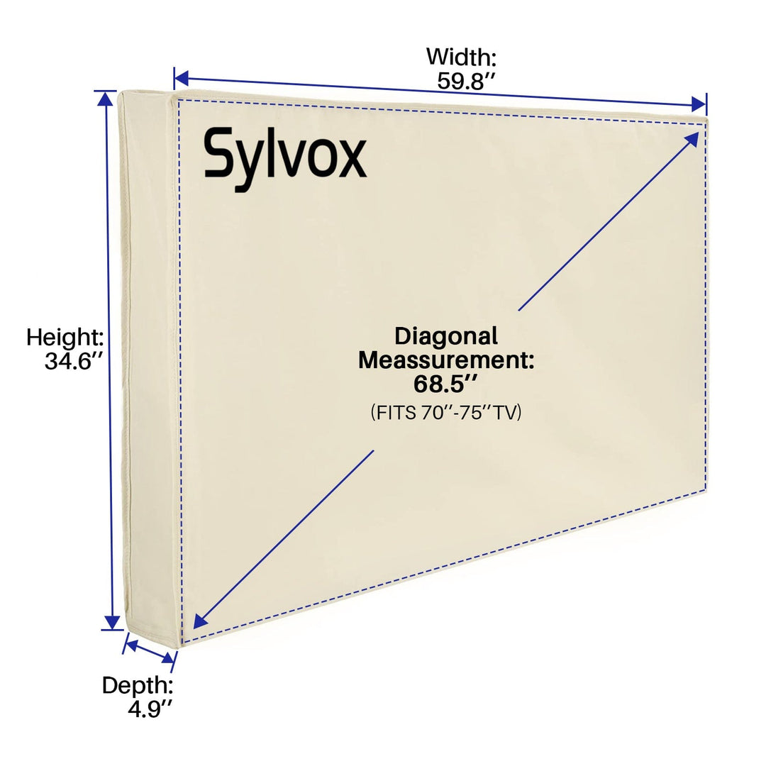 Sylvox Waterproof TV Cover for Outdoor Television 70-75"
